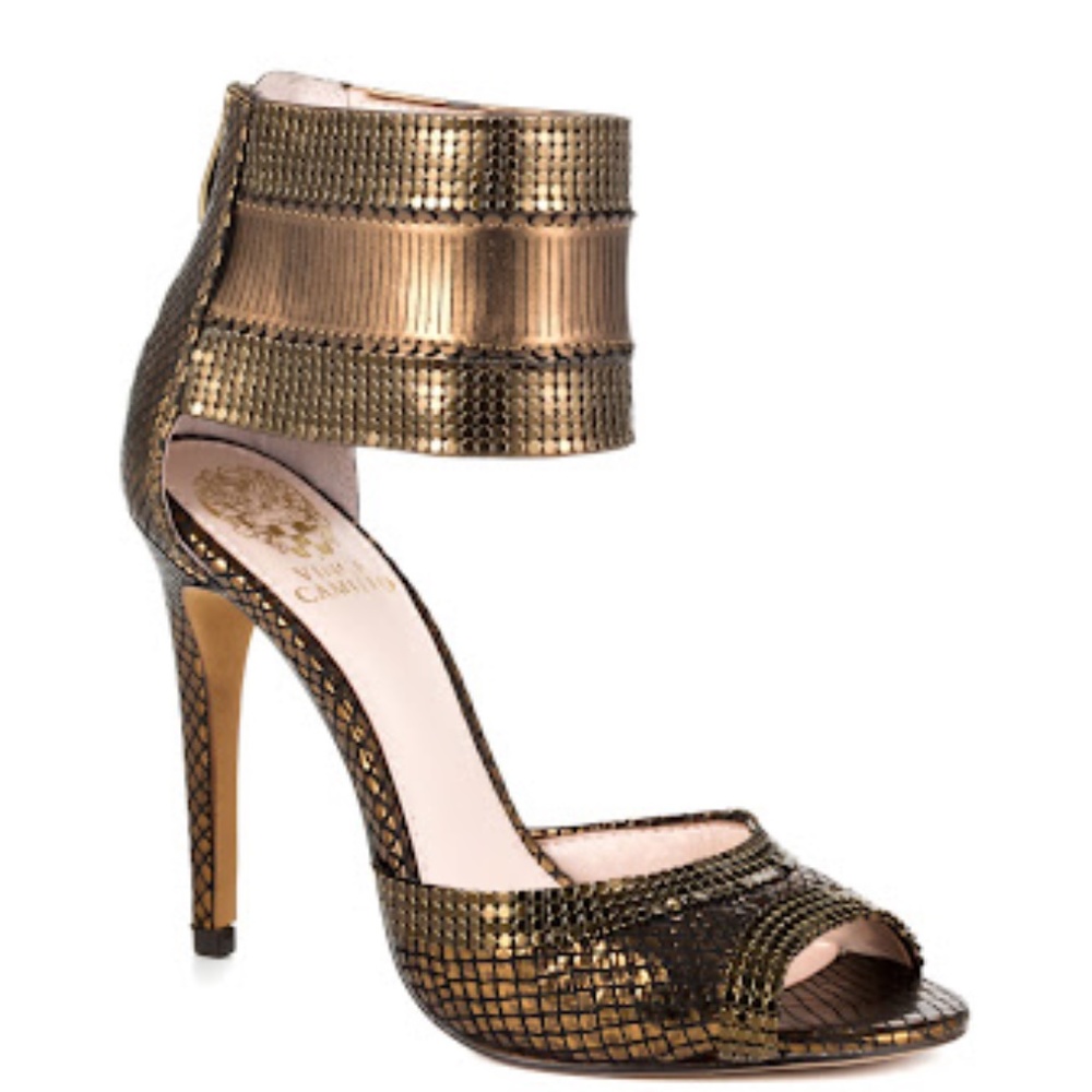 Vince Camuto Bronze Heels